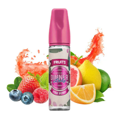 Pink Berry - Dinner Lady | 60ML Vape Juice | 3MG, 6MG | Vape Store