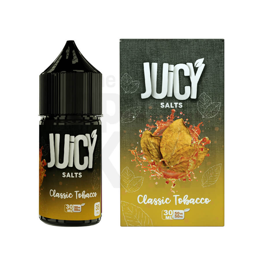 Classic Tobacco - Juicy Salts | 30ML Vape Juice | 35MG, 50MG | Vape Store