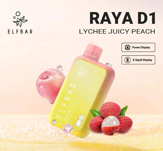 ELF BAR RAYA D1 – Lychee Juicy Peach