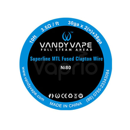 Vandy Vape Superfine MTL Wire Spools - 10 FEET | Vape Store