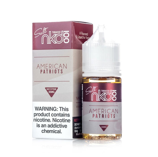 American Patriots - Naked 100 Salt | 30Ml Vape Juice | 35MG, 50MG | Vape Store