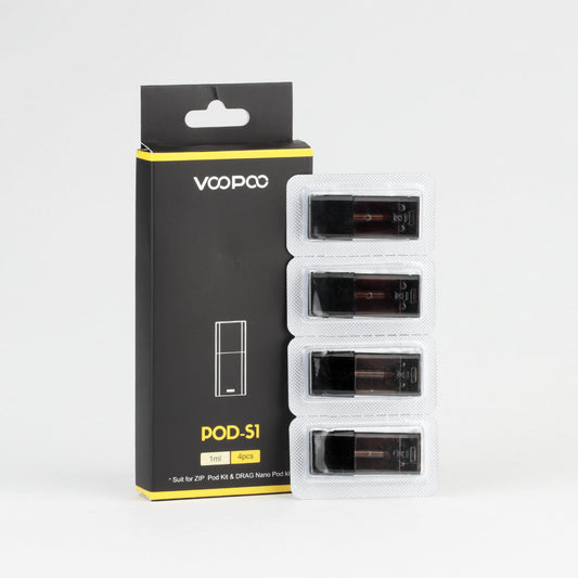 VooPoo Drag Nano Replacement Pods S1 Cartridge 4 Pack | Vape Store