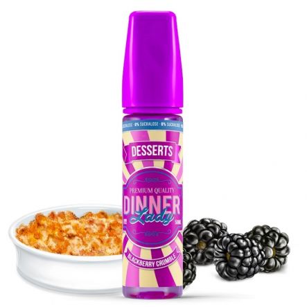 Blackberry Crumble - Dinner Lady | 60ML Vape Juice | 3MG, 6MG | Vape Store