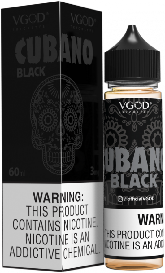 Cubano Black - VGod | 60ML Vape Juice | 3MG, 6MG, 12MG | Vape Store