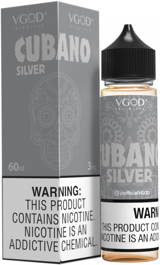 Cubano Silver - VGod | 60ML Vape Juice | 3MG, 6MG, 12MG | Vape Store