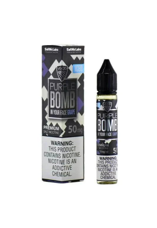 Purple Bomb Grape - VGod SaltNic | 30ML Vape Juice | 25MG,50MG | Vape Store